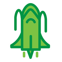 Rocket Flat Icon