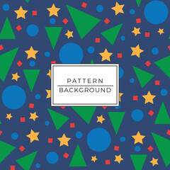 Fun colorful geometric in seamless pattern, Simple childish scribble backdrop.