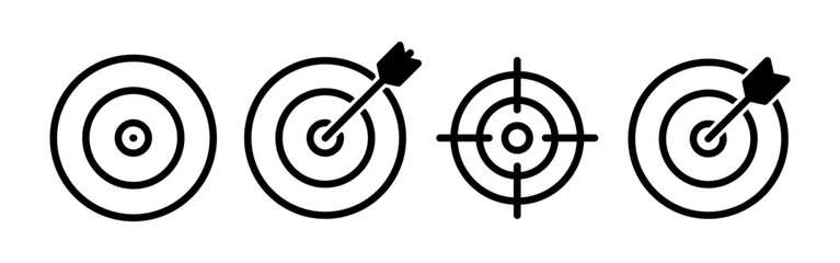 Target icon vector for web and mobile app. goal icon vector. target marketing sign and symbol