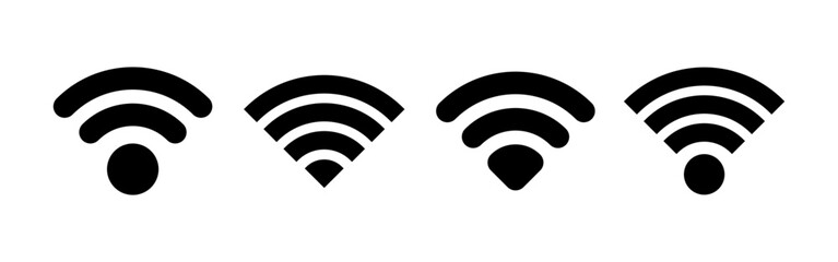 Wifi icon vector for web and mobile app. signal sign and symbol. Wireless  icon