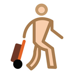 Walking Flat Icon