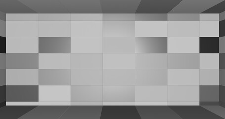 Render with simple gray rectangles