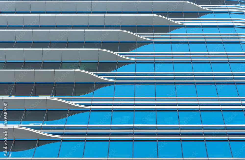 Aufkleber exterior of modern architecture. building abstract background