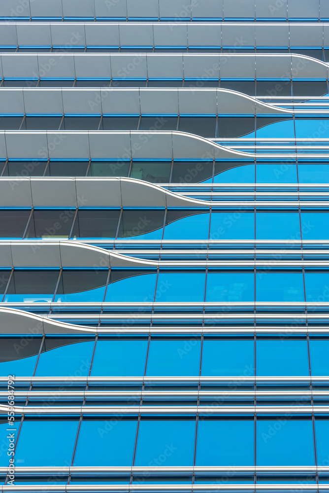 Aufkleber exterior of modern architecture. building abstract background