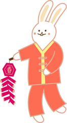 rabbit take a firecracker