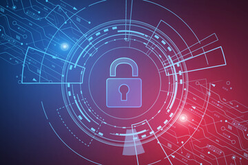 Cyber security technology concept , Shield With Keyhole icon with world map background , personal data , vector illustration.	
