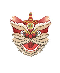 Obraz premium Chinese mask, Chinese New Year, Chinese dragon