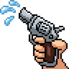 Fototapeta premium pixel art water gun toy