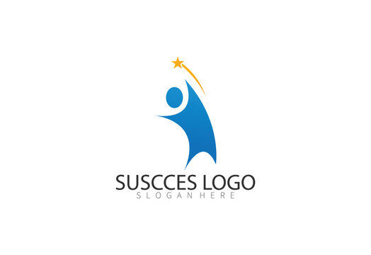 Success logo design vector illustration.
