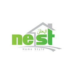This typography logo can be used for home related purposes