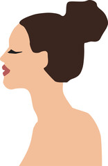 Female portrait. Illustration