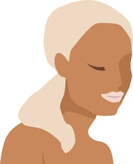 Female portrait. Illustration