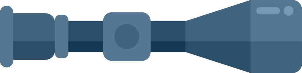Modern shot scope icon flat vector. Rifle sight. Target cross isolated