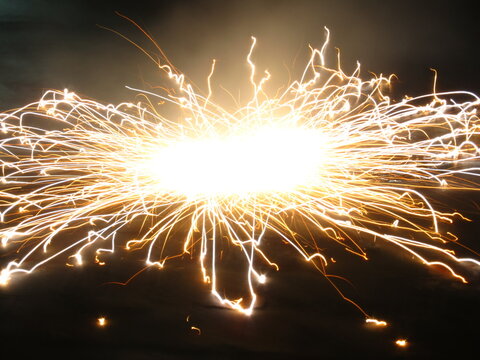 A Firecracker In Slow Exposure.