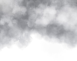 曇り空の水彩風イラスト