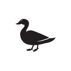 duck vector icon illustration logo design