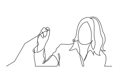 continuous line drawing business coach drawing increasing graph PNG image with transparent background