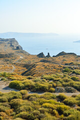 Santorini island landscape, Greece © Heorshe