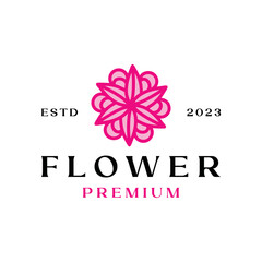 Obraz premium Flower Logo Design Luxury Emblem Vector illustration Badge Symbol Icon