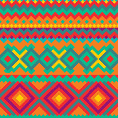 Native Mexican seamless pattern. Ethnic Geometric design wallpaper, fabric, cover, textile, rug, blanket.