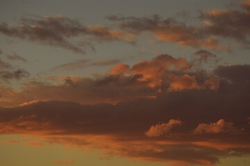 Fototapeta na wymiar Sky with clouds at sunset. Sunset sky clouds. Cloudy sky at sunset. Beautiful sunset sky clouds.