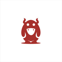Cute monster happy vector template logo and inspiration designs.