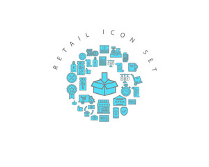 RETAIL ICON SET DESING.