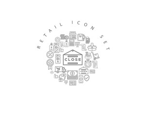 RETAIL ICON SET DESING.