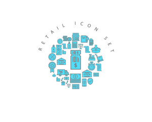 RETAIL ICON SET DESING.