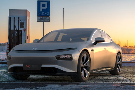 Electric XPENG P7,China's rival to Tasla Model S