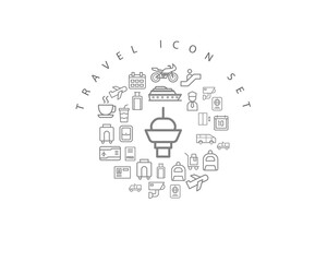 travel icon set desing.