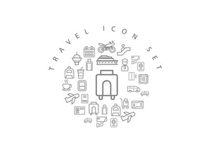 travel icon set desing.