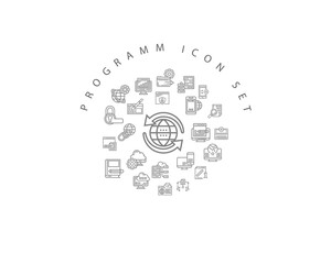 program icon set desing .