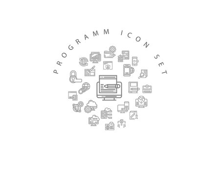 program icon set desing .
