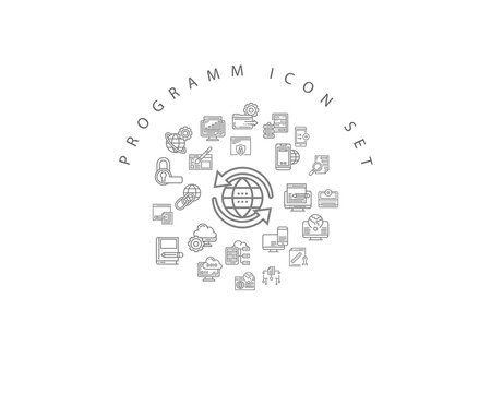 program icon set desing .