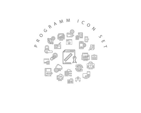 program icon set desing .