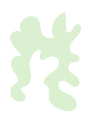 Pastel Abstract Shape Transparent Design 