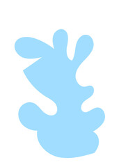 Pastel Abstract Shape Transparent Design 