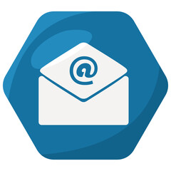 Colourful Flat Contact Icon