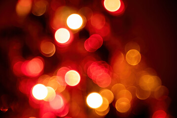 Obraz premium Abstract colorful defocused circular facula. Bokeh blurred color light can use background