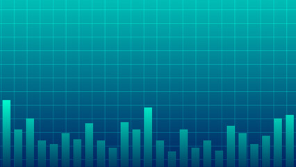 Abstract graph chart of stock market trade background.