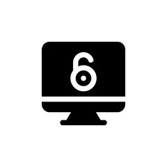 monitor glyph icon
