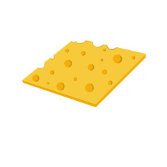 cheese isolated on white