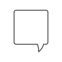 Speech bubble hand drawn on transparent background.
