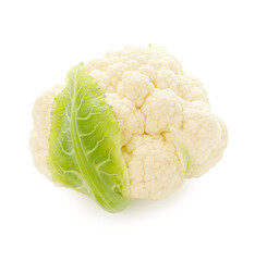 Cabbage cauliflower isolated on white background. Healthy food concept