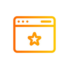 Obraz premium rating gradient icon
