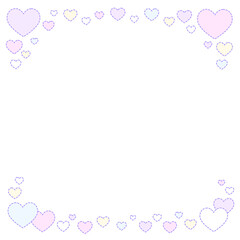 ファンシーハートなフレーム♪PNG