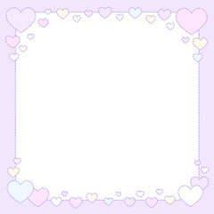 ファンシーハートなフレーム★PNG