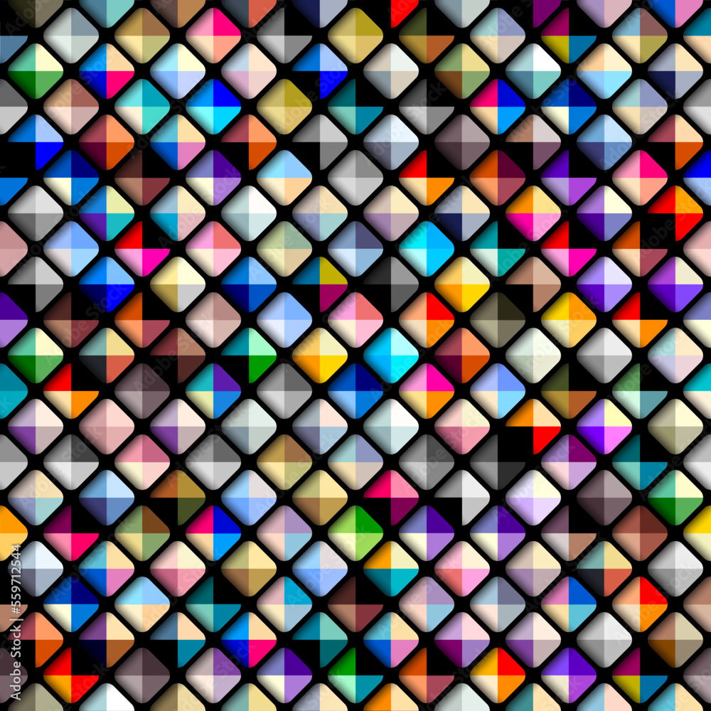 Poster Geometric abstract pattern. Halftone small dots pattern.
