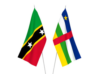 Federation of Saint Christopher and Nevis and Central African Republic flags